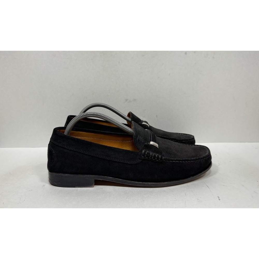 Tod's Gommino Loafers Black Suede Men's Size 10 US‎ Made in Italy